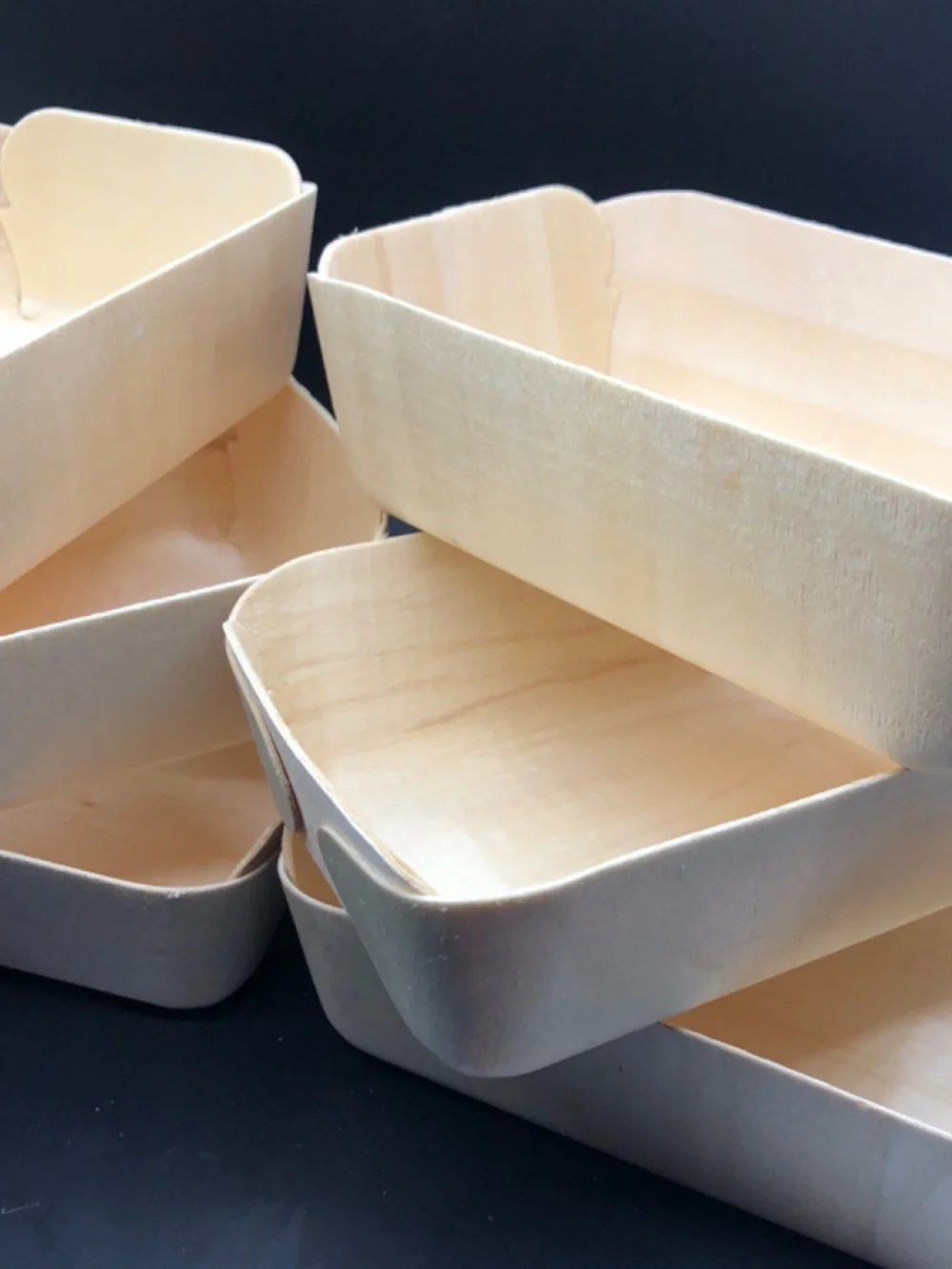 🎁 Bundle of 6 Natural Wooden Fiber Storage & Gift Baskets  | Farmstead Market